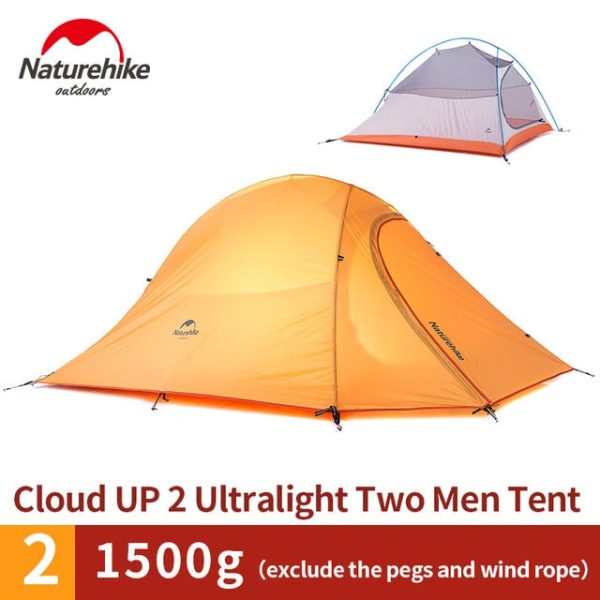 naturehike cloud up series 1 2 3 person camping tent outdoor ultralight camp equipment gear