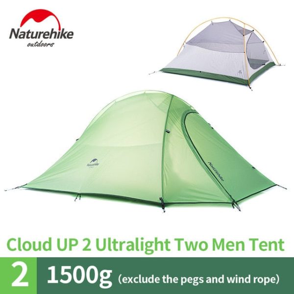 naturehike cloud up series 1 2 3 person camping tent outdoor ultralight camp equipment gear