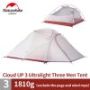 naturehike cloud up series 1 2 3 person camping tent outdoor ultralight camp equipment gear