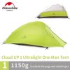 naturehike cloud up series 1 2 3 person camping tent outdoor ultralight camp equipment gear