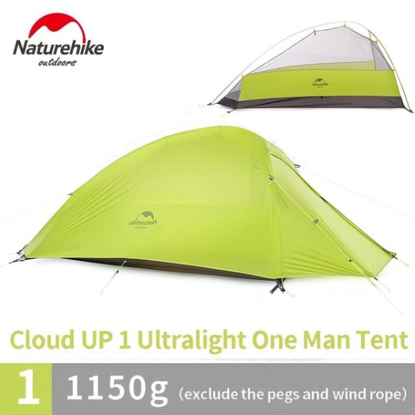 naturehike cloud up series 1 2 3 person camping tent outdoor ultralight camp equipment gear