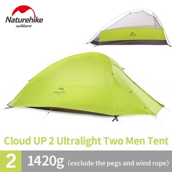 naturehike cloud up series 1 2 3 person camping tent outdoor ultralight camp equipment gear