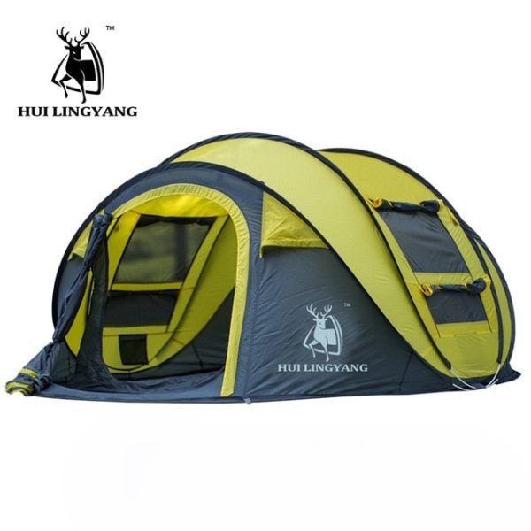 hui lingyang throw tent outdoor automatic tents throwing pop up waterproof camping hiking tent waterproof large family tents