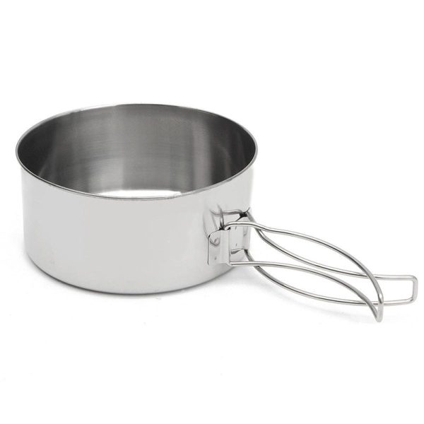 stainless steel outdoor camping cookware