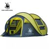 large throw tent outdoor 3 4 persons automatic speed open throwing pop up windproof waterproof beach camping tent large space