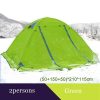 flytop camping tent outdoor 2 people or 3perons double layer aluminum pole anti snow outdoor family tent with snow skirt