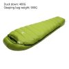 mummy type sleeping bag outdoor ultralight winter autumn white duck down sleeping bag adult camping hiking climbing travel
