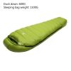 mummy type sleeping bag outdoor ultralight winter autumn white duck down sleeping bag adult camping hiking climbing travel
