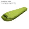 mummy type sleeping bag outdoor ultralight winter autumn white duck down sleeping bag adult camping hiking climbing travel