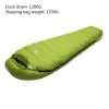 mummy type sleeping bag outdoor ultralight winter autumn white duck down sleeping bag adult camping hiking climbing travel