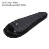 mummy type sleeping bag outdoor ultralight winter autumn white duck down sleeping bag adult camping hiking climbing travel