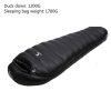 mummy type sleeping bag outdoor ultralight winter autumn white duck down sleeping bag adult camping hiking climbing travel