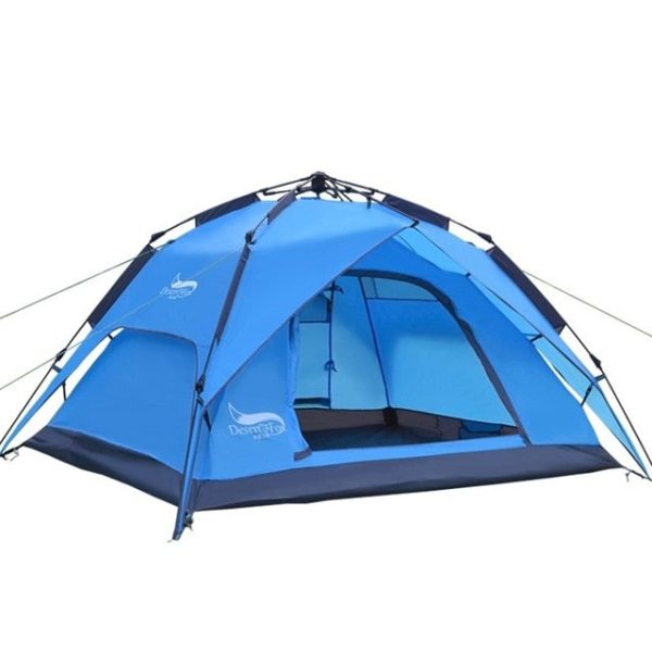 desert&fox automatic tent 3 4 person camping tent,easy instant setup protable backpacking for sun shelter,travelling,hiking