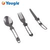 folding fork spoon knife set