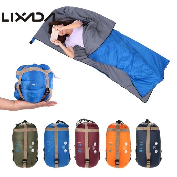 lixada 190 * 75cm outdoor envelope sleeping bag camping travel hiking ultra light sleeping bag travel bag hiking lw180 680g