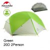 naturehike custom mongar 2 3 person waterproof double layer outdoor tent aluminum rod gray ultralight camping tents mat e ems