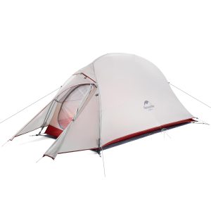 Cloud Up 1 ultralight 1-person backpacking tent fully pitched with vestibule open