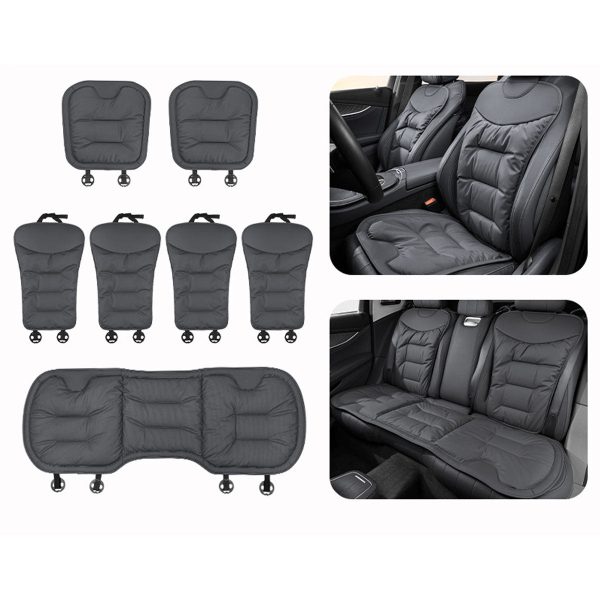 premium napa leather car seat cushion breathable universal seat protector with anti slip backing