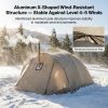 all season family hot camping tent with stove jack