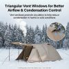 all season family hot camping tent with stove jack