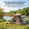 all season family hot camping tent with stove jack