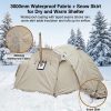 all season family hot camping tent with stove jack