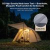 all season family hot camping tent with stove jack