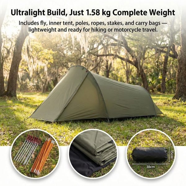 aeroduo 2p ultralight tunnel tent — 1.58 kg compact shelter aeroduo 2p ultralight tunnel tent — 1.58 kg compact shelter