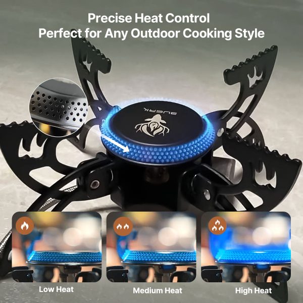 3800w portable windproof camping stove fast boiling outdoor gas burner