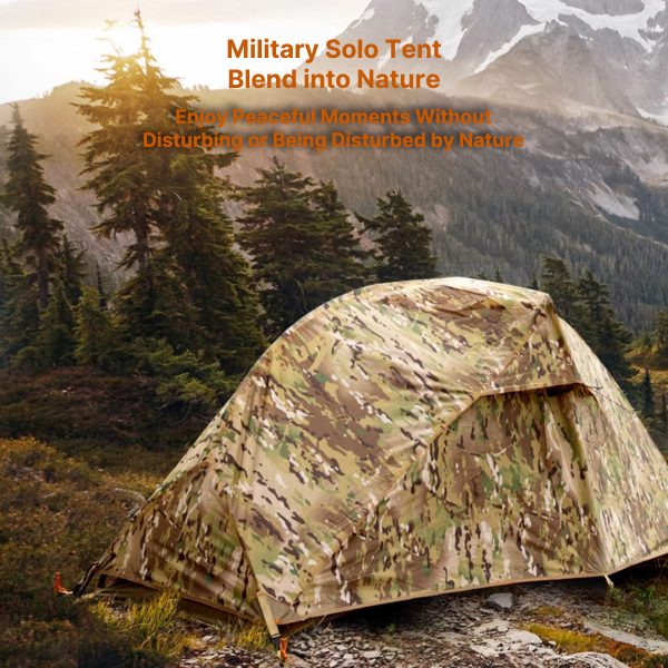 ultralight 1 person camping tent – waterproof military style outdoor tent