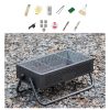 portable smokeless bbq grill foldable 27cm wide for 5+ people
