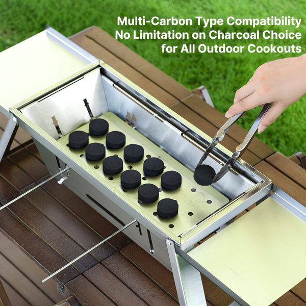 portable charcoal bbq 2cm ultra thin foldable for 3 6 people portable charcoal bbq 2cm ultra thin foldable for 3 6 people