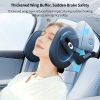 adjustable car headrest neck support universal side sleep pillow with memory foam