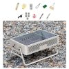 portable smokeless bbq grill foldable 27cm wide for 5+ people