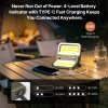 2400 lm solar powered lithium battery flood light rechargeable outdoor atmosphere light