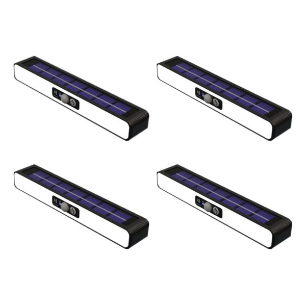 clip on solar motion lights outdoor waterproof security for fence garage camping