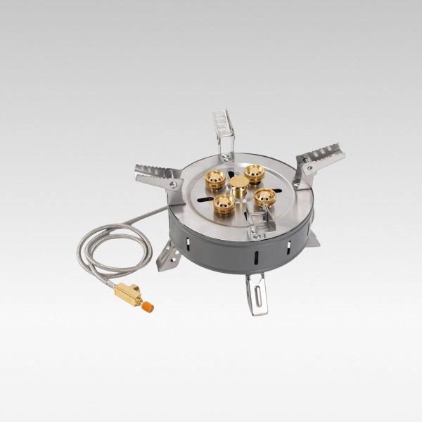13800w high power camping stove foldable multi head outdoor cooker