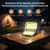 2400 lm solar powered lithium battery flood light rechargeable outdoor atmosphere light
