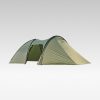 frontier tunnel tent 6p — all season family shelter with awning extension
