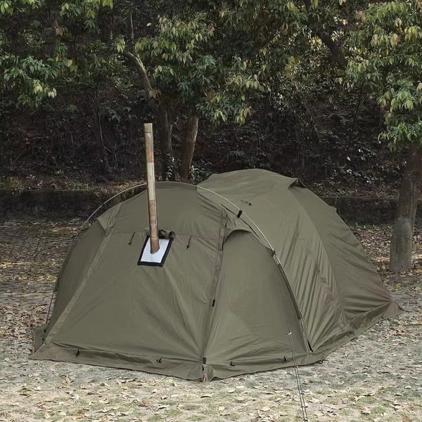 all season family hot camping tent with stove jack