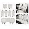 premium napa leather car seat cushion breathable universal seat protector with anti slip backing
