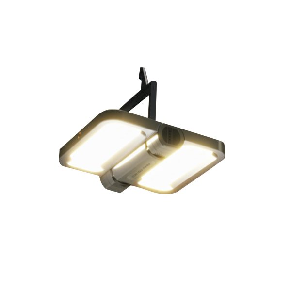 2400 lm solar powered lithium battery flood light rechargeable outdoor atmosphere light