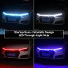 rgb multi color car hood led light strip