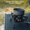 3800w portable windproof camping stove fast boiling outdoor gas burner
