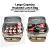 insulated leakproof rigid lunch tote heavy duty thermal lunch box for work, picnic & outdoor travel insulated leakproof rigid lunch tote heavy duty thermal lunch box for work, picnic & outdoor travel