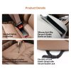 premium napa leather car seat cushion breathable universal seat protector with anti slip backing