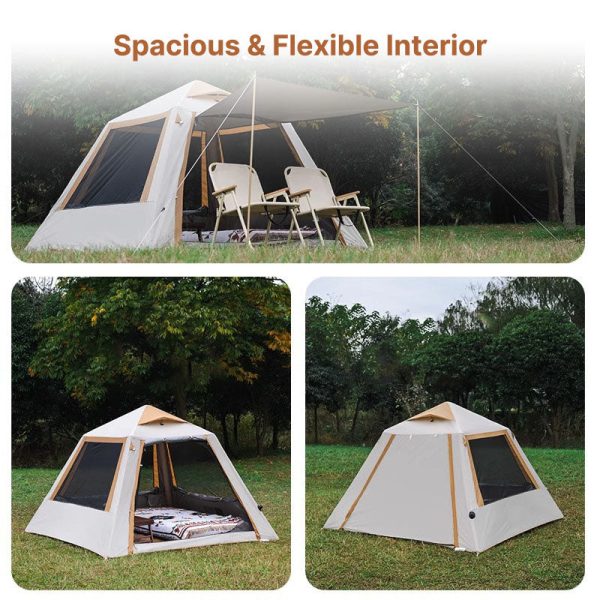 traverseon pole free air tent – 4–8 person inflatable pop up tent with canopy
