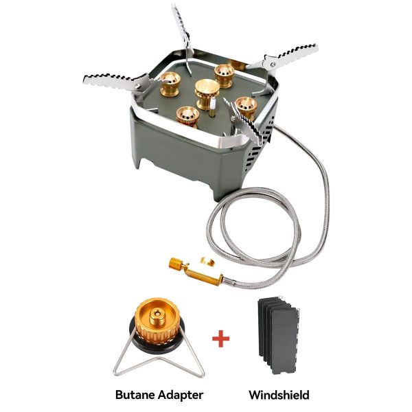 13800w high power camping stove foldable multi head outdoor cooker 13800w high power camping stove foldable multi head outdoor cooker
