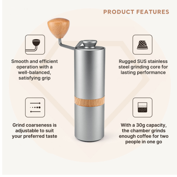 dual bearing precision portable coffee grinder dual bearing precision portable coffee grinder