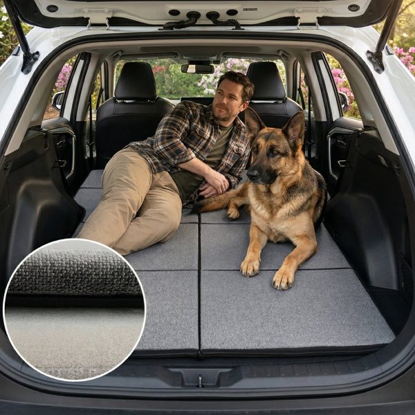 foldable adjustable non inflatable car mattress portable space saving travel bed for suv & car foldable adjustable non inflatable car mattress portable space saving travel bed for suv & car
